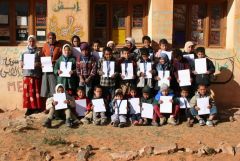 1 сентября, дети - школьники и школьницы в Марокко, Африка
