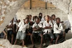 1 сентября, школьники и школьницы Демократической Республики Конго, Африка 4