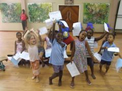 1 сентября, дети - школьники и школьницы в Ботсвана, Африка 5