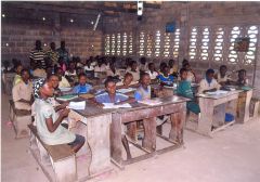 1 сентября, дети - школьники и школьницы в Республике Бенин, Африка 4