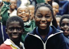 1 сентября, дети - школьники и школьницы в Ботсвана, Африка 2