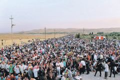 Эти сирийские беженцы толпятся у границы с Ираком. Дальше их мечта — попасть в Европу