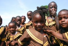 1 сентября, школьники и школьницы Республики Либерия, Африка 15