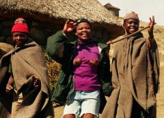 1 сентября, школьники и школьницы Королевства Лесото, Африка 9
