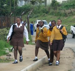 1 сентября, школьники и школьницы Королевства Свазиленд, Африка 3