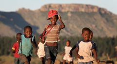 1 сентября, школьники и школьницы Королевства Лесото, Африка 8