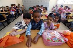 1 сентября, школьники и школьницы Государства Ливия, Африка