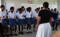 1 сентября, школьники и школьницы Демократическая Республики Сан Томе и Принсипи, Африка 12