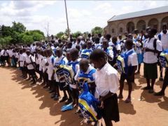 1 сентября, школьники и школьницы Республики Судан, Африка