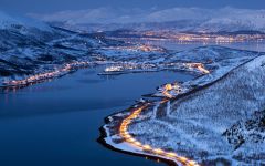 New year 2015, City Tromso Norway