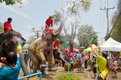 New Year, Songkran Across Thailand 2015, Новый год в Таиланде 2015, обливание водой 5
