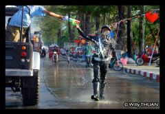 New Year, Songkran Across Thailand 2015, Новый год в Таиланде 2015, обливание водой 9