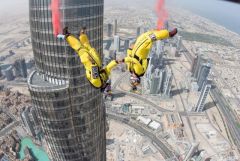 Soul Flyers base jump from worlds tallest building – In Dubai