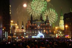 Moscow, Russia, Near Kremlin, New Year 2015, Новый 2015 года в Москве у Кремля, Россия 2