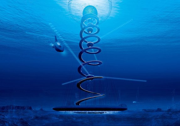 Подводный город Ocean Spiral