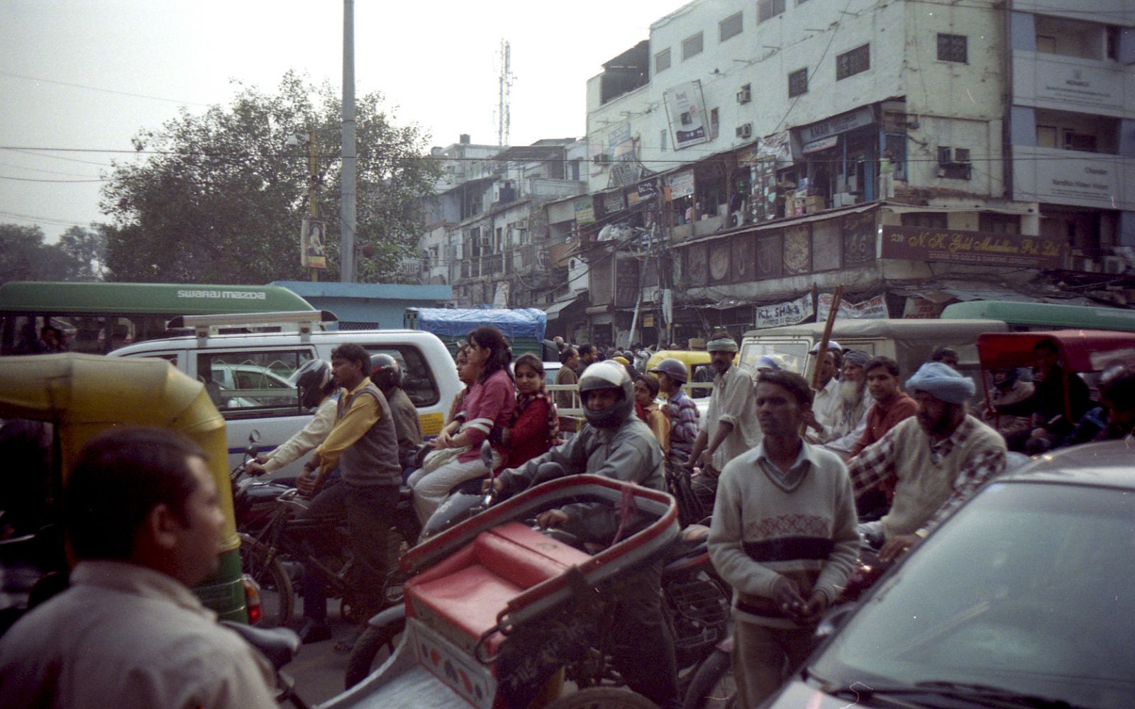Индия.Нью-Дели.Пробка в центре города