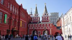 Воскресенские ворота с Красной площади, Москва 14.05.2016 г.