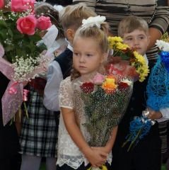 1 сентября школьники Москвы 6