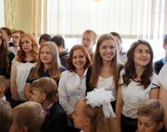 1 сентября школьники Москвы 12