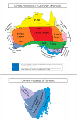 Климатические аналоги Австралии.