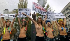 Feminist Protest Russia During A protest against