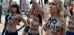 Activists from The Muslim FEMEN 2