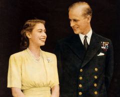 Елизавета II и её муж Филипп