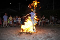 Nowruz, Iranian New Year, Persian New Year - Fire jumping in Lefkonikos Square 2016.jpg