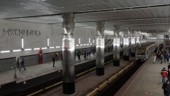 Станция метро 'Мякинино', Арбатско-Покровская линия, 3 дек. 2016 г.