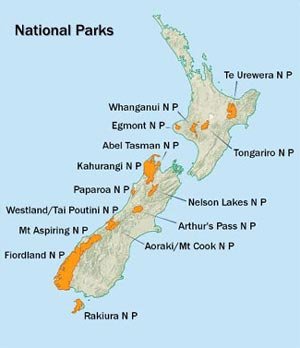 Национальные парки Новой Зеландии