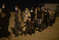 Aircraft carrying 48 Afghans, five Spaniards arrives in Madrid from Kabul.jpg